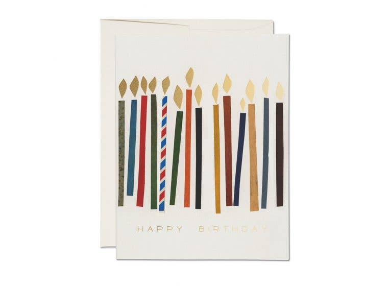 Colorful Birthday Candles Card