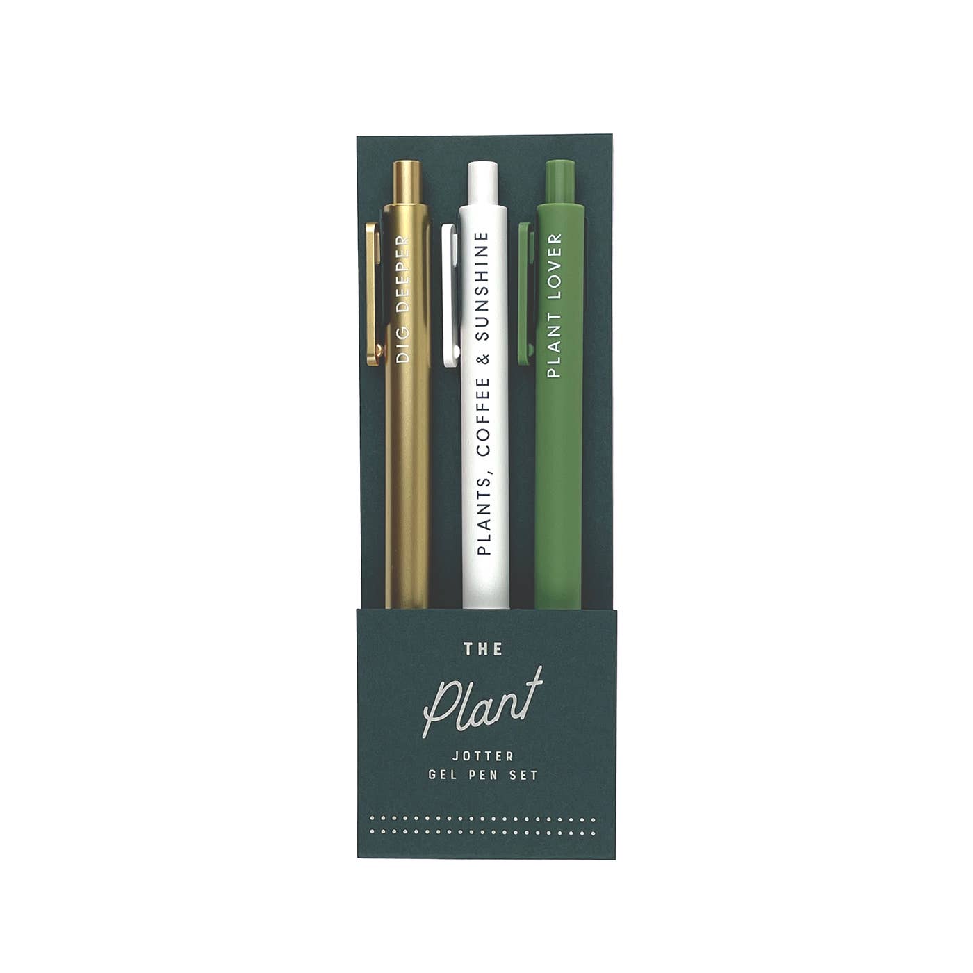 The Plant Lover Fine Point Jotter Gel Pen Set