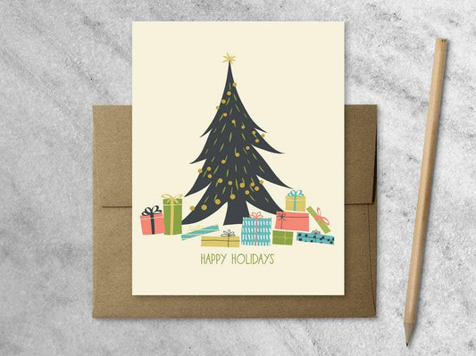 Gifts Under the Tree Holiday Card