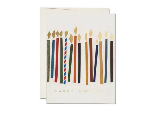 Colorful Birthday Candles Card