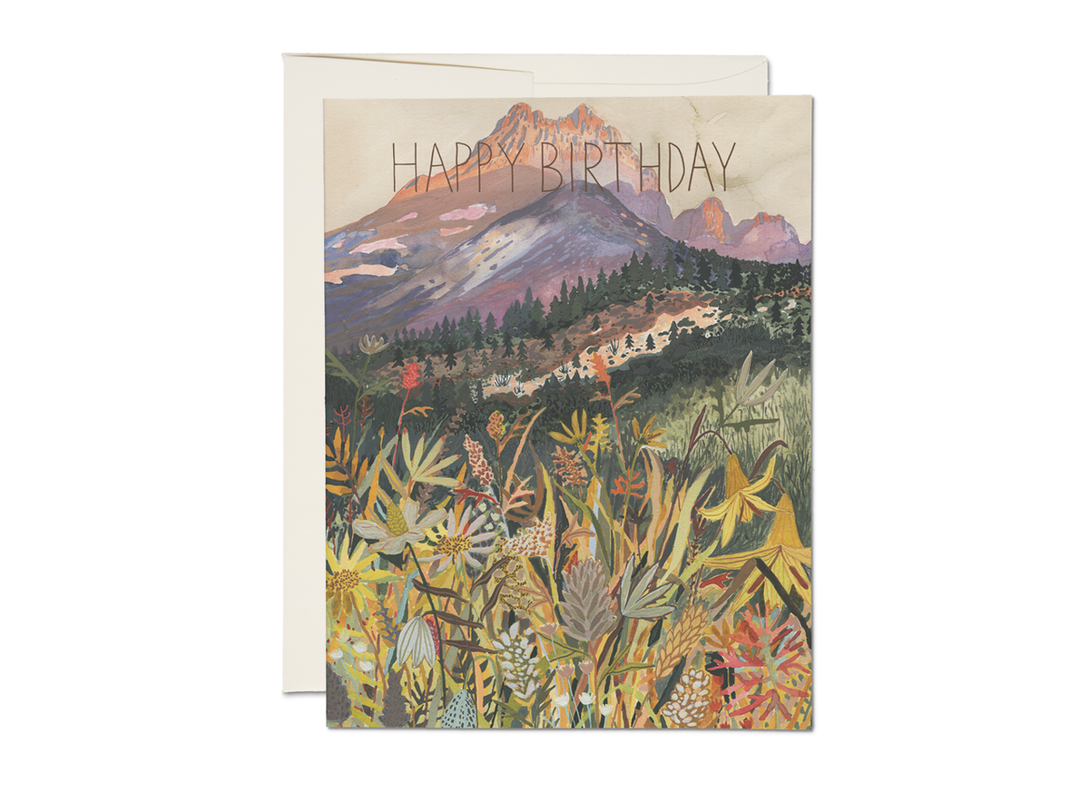Colorado Mountain Landscape Birthday Card