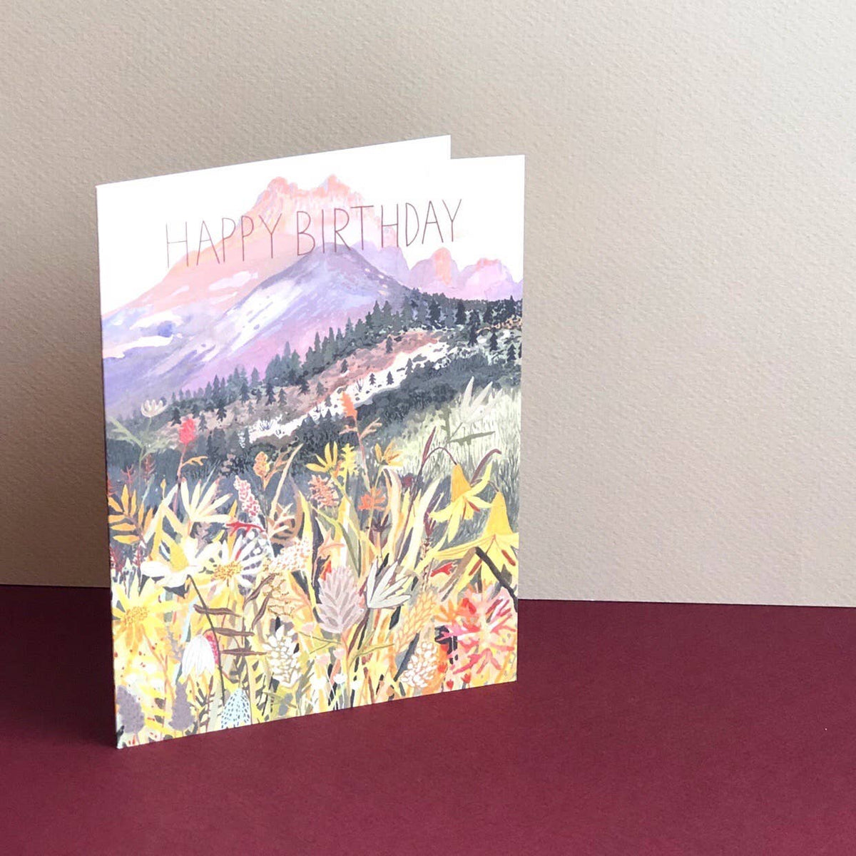 Colorado Mountain Landscape Birthday Card