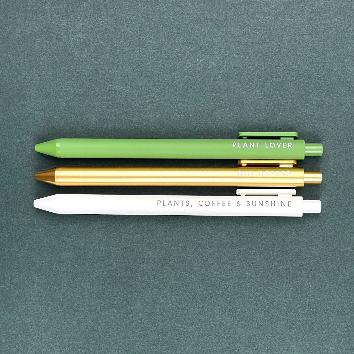 The Plant Lover Fine Point Jotter Gel Pen Set