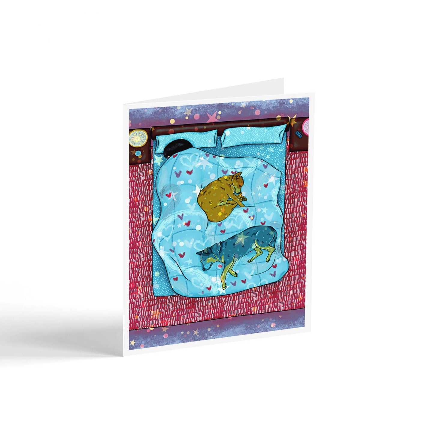Dreamy Starry Slumber Dog Friendship Card