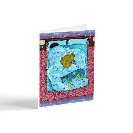 Dreamy Starry Slumber Dog Friendship Card