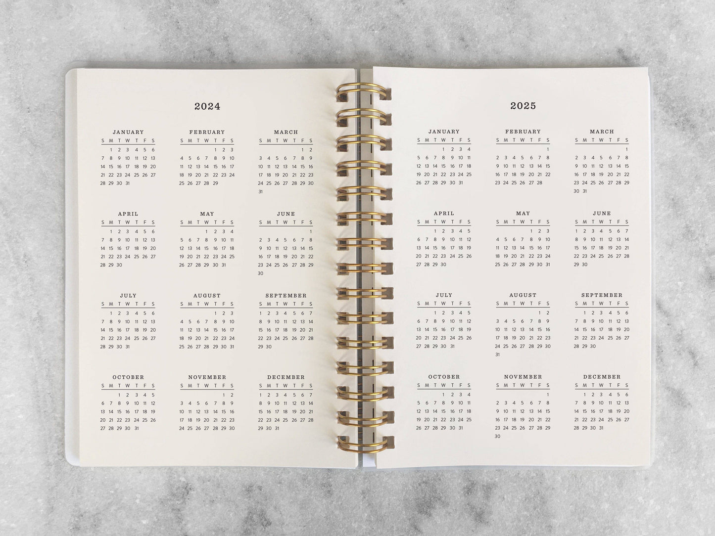 2026-2027 Academic Planner – Peach Bookcloth 12-Month