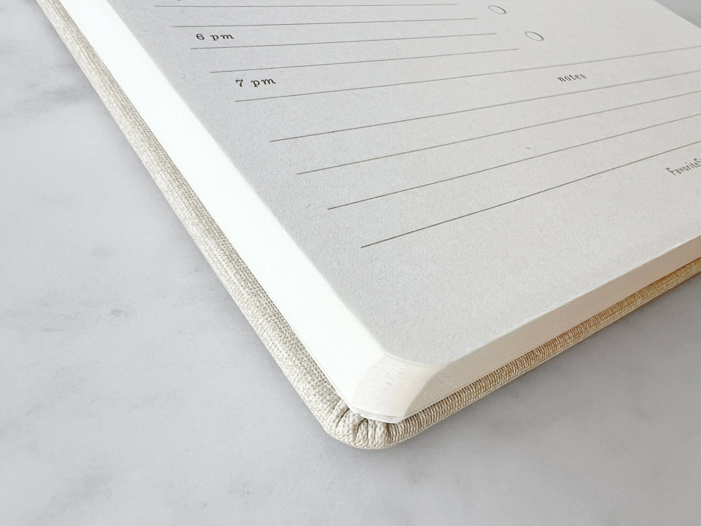 Refillable Daily Planner Notepad with Brass Screws