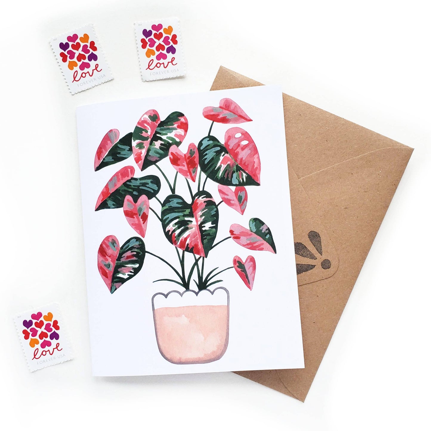 Watercolor Plant Lover Greeting Card