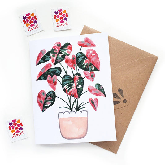 Watercolor Plant Lover Greeting Card
