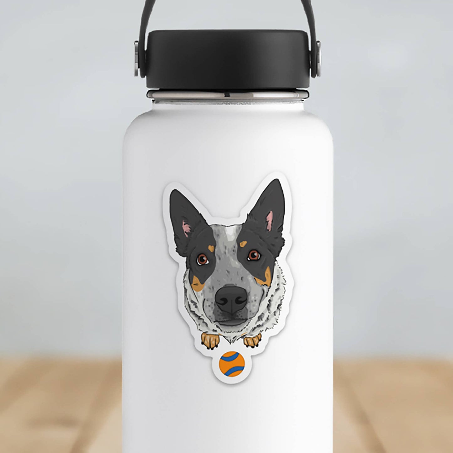 Fetch Blue Heeler Vinyl Sticker